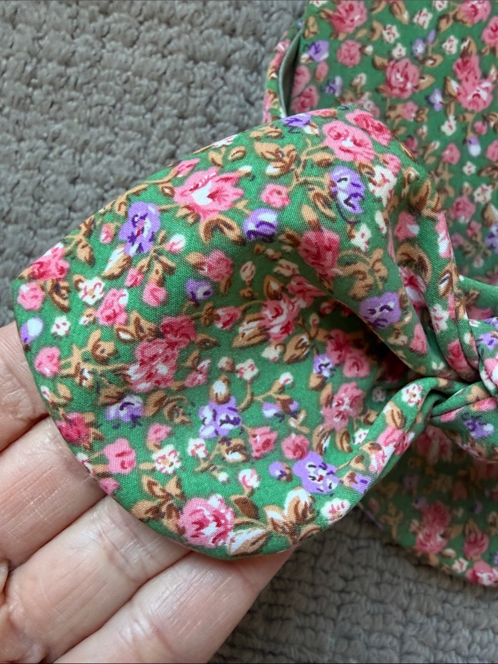 Jeffrey Campbell Floral Bow Slides in Green and Pink - Picture 5 of 5
